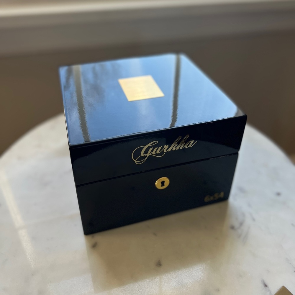 Gurkha Black and Gold Anniversary Cigar Box